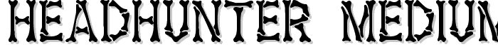 Headhunter Medium font